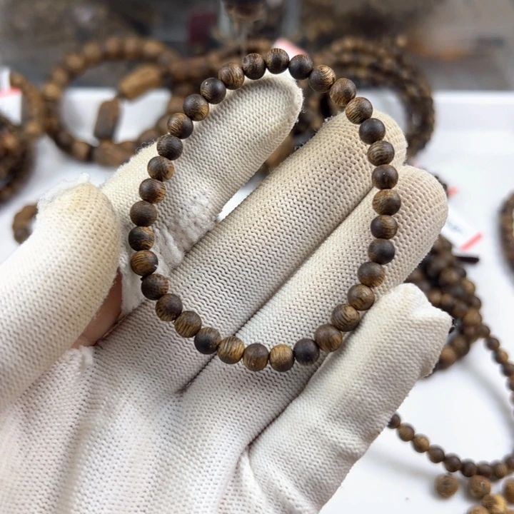 沉香手串圆珠单圈5mm