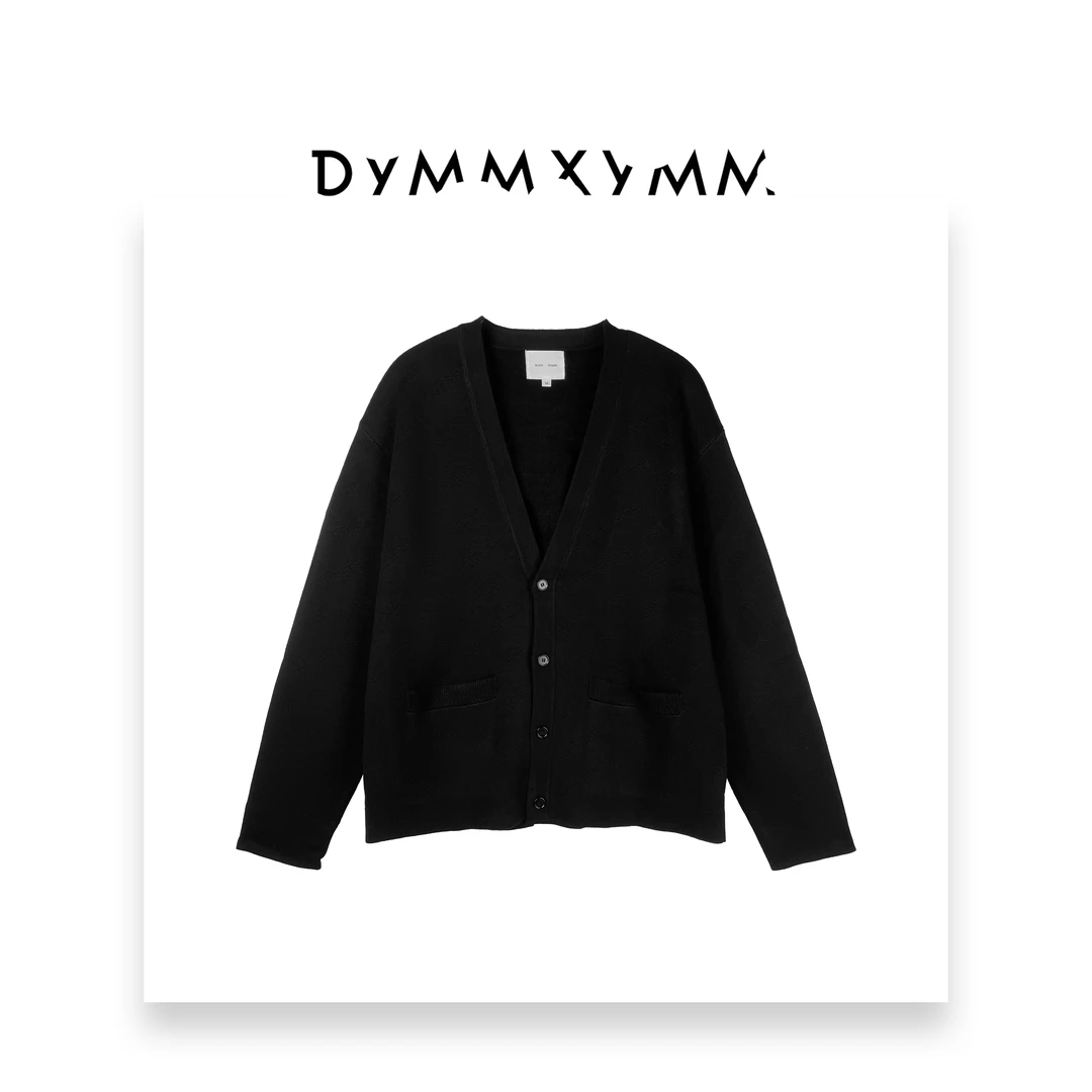 【DYMMXYMM】-气质百搭设计师简约轻奢暗纹宽松开衫毛衣-61050022
