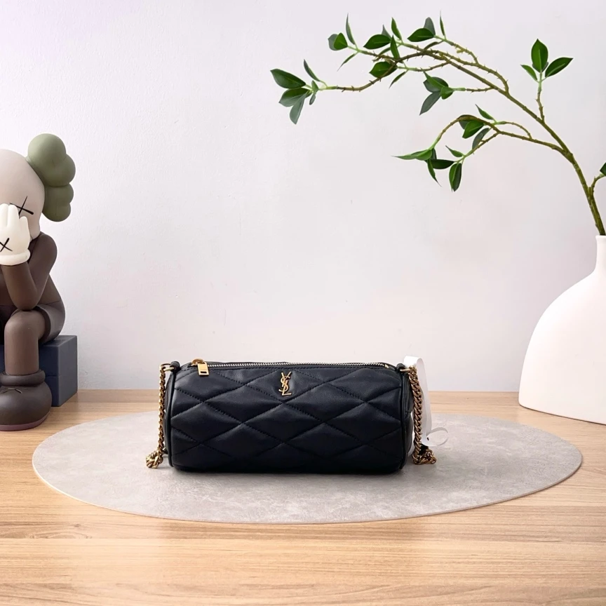 95新 YSL/圣罗兰 Sade圆筒包/单肩包/6071