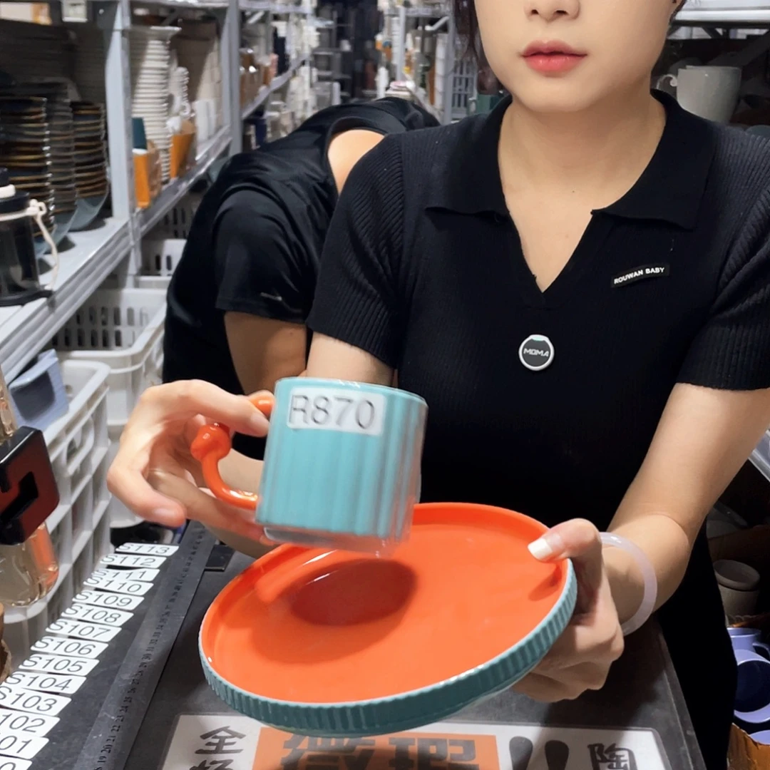 瓷片870              2杯2盘