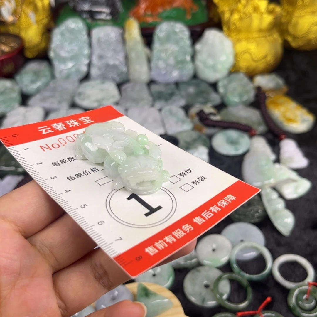 翡翠未镶嵌吊坠(赠链)102