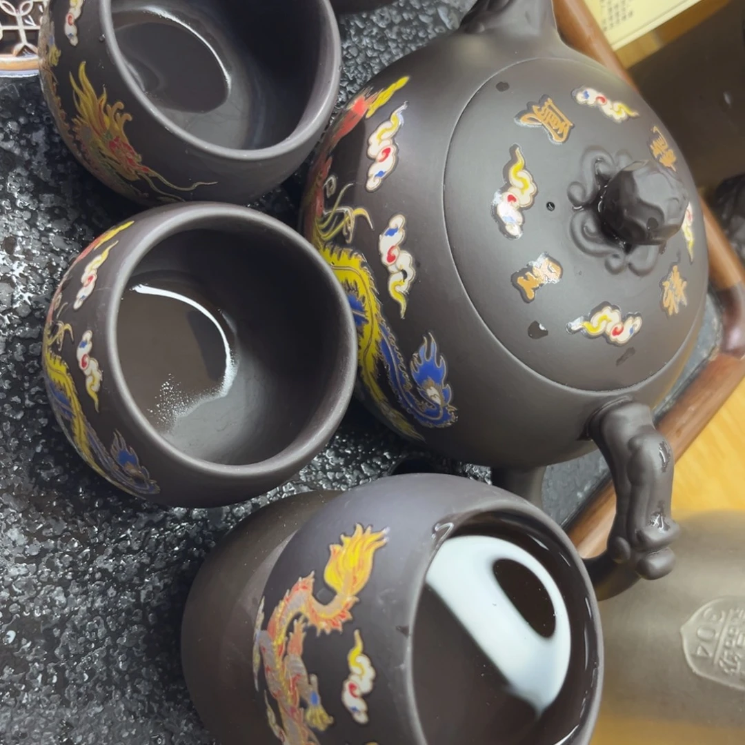 茶壶紫砂紫砂壶6杯666*
