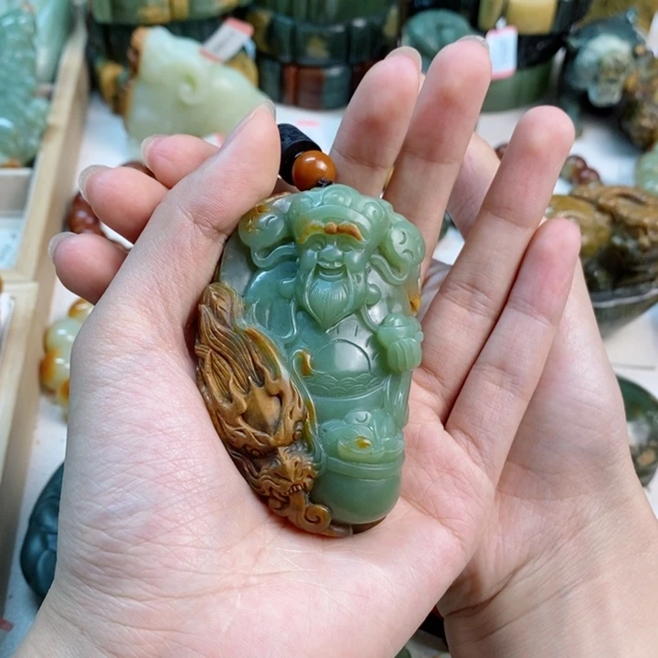 透闪石质玉手把未镶嵌@***浅