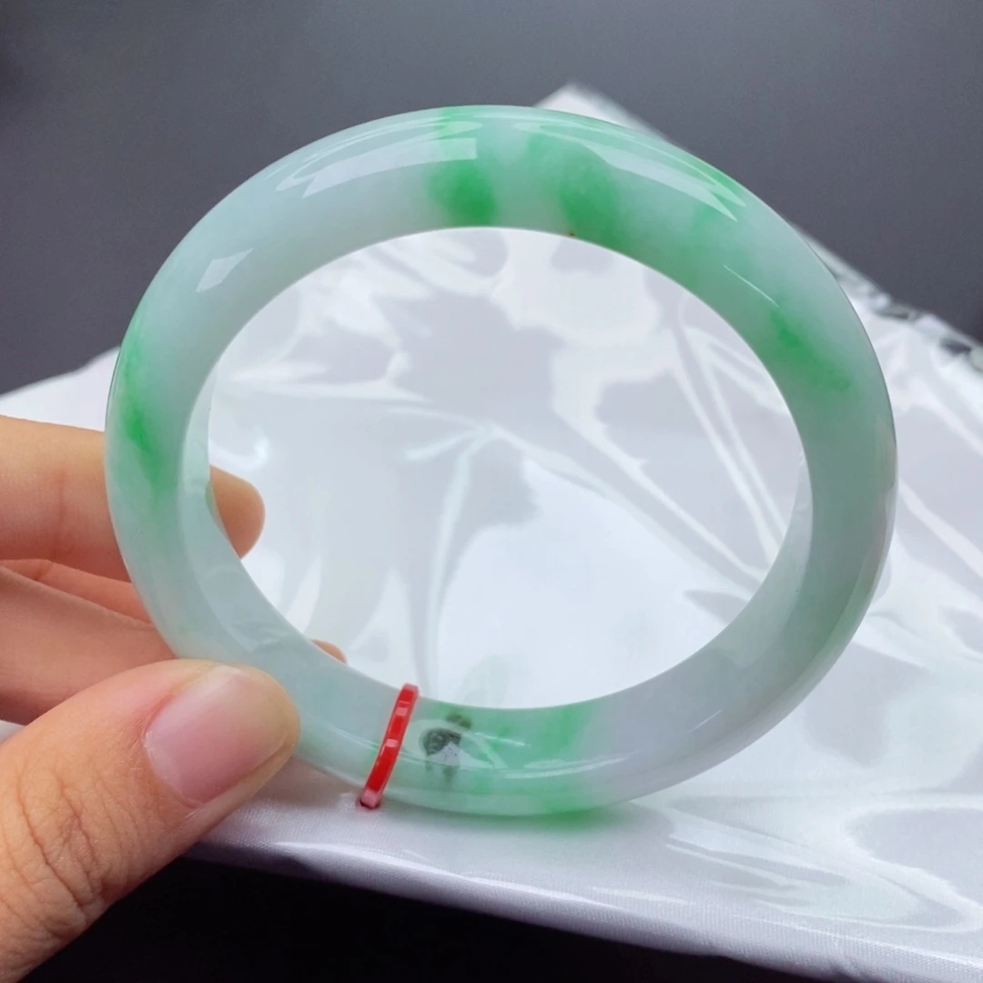 翡翠未镶嵌手镯5859正圈