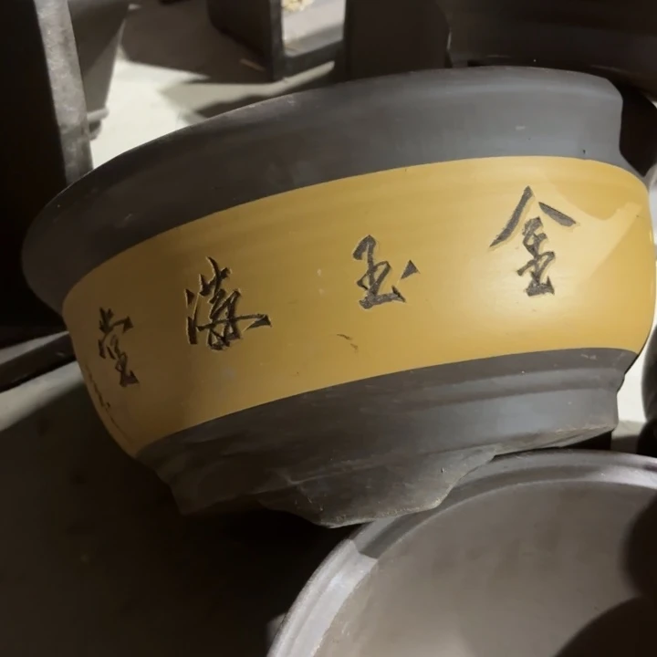 紫砂花盆                60-2黄