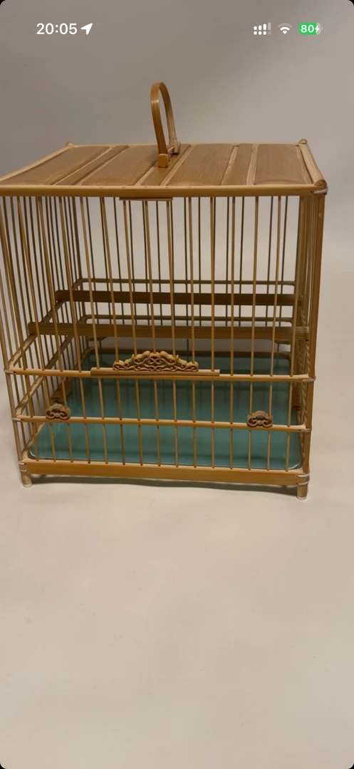 鸟用2张白线云团板笼鸟笼