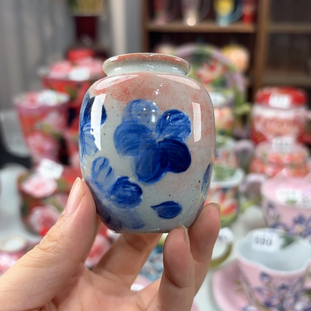景德镇手绘高温釉下彩陶瓷茶具