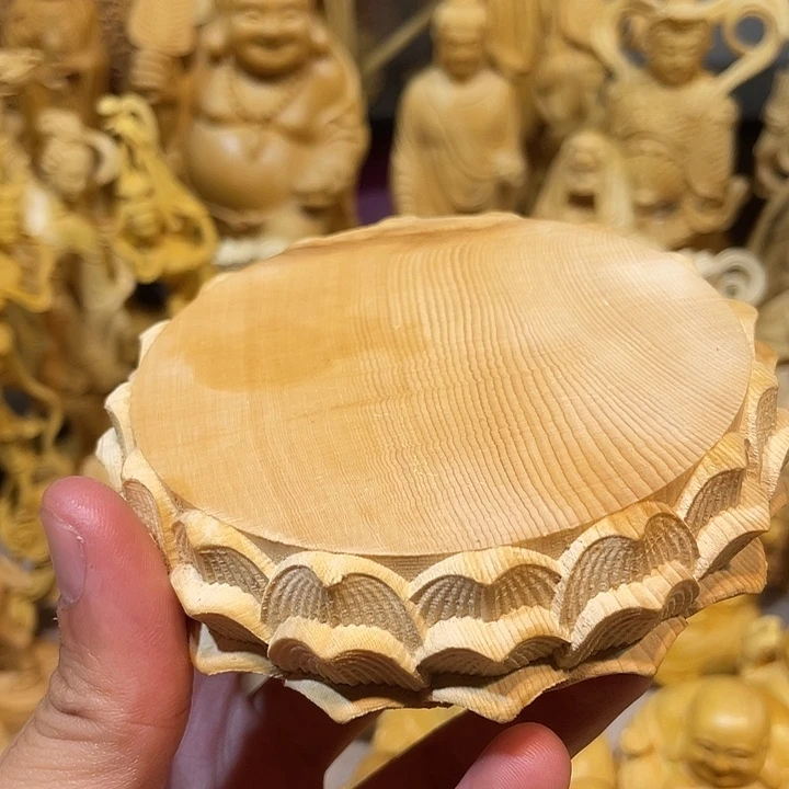 黄杨木瑕疵莲花座
