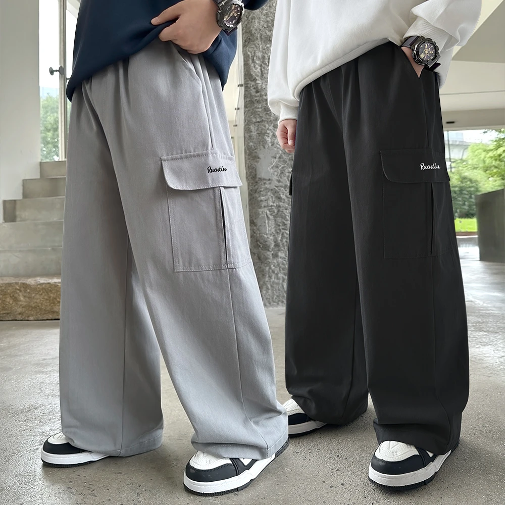 童装儿童秋装帅气卫裤男童春秋纯棉宽松直筒男孩裤子街舞休闲长裤