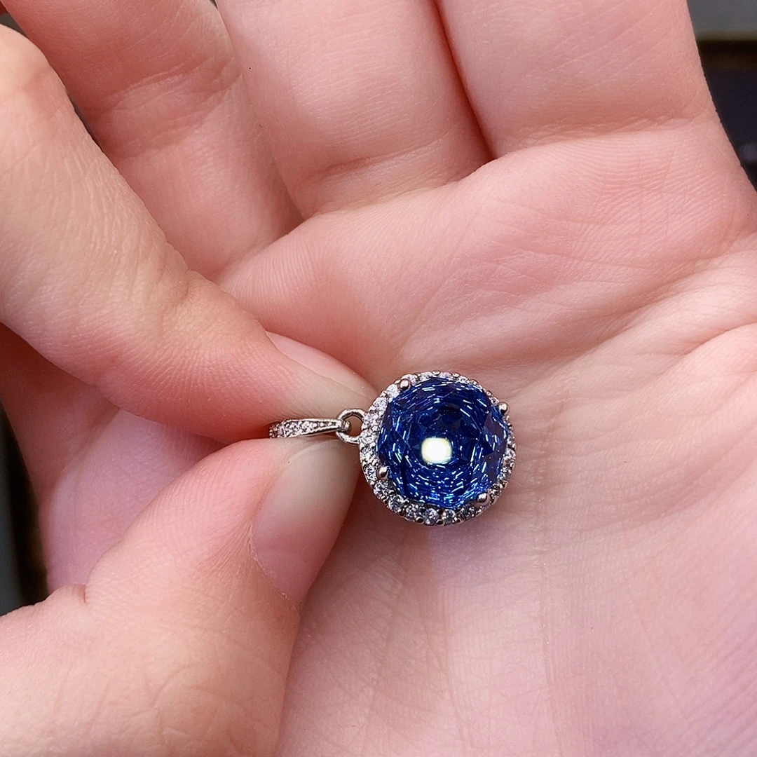 托帕石吊坠(赠链)银S925镶嵌