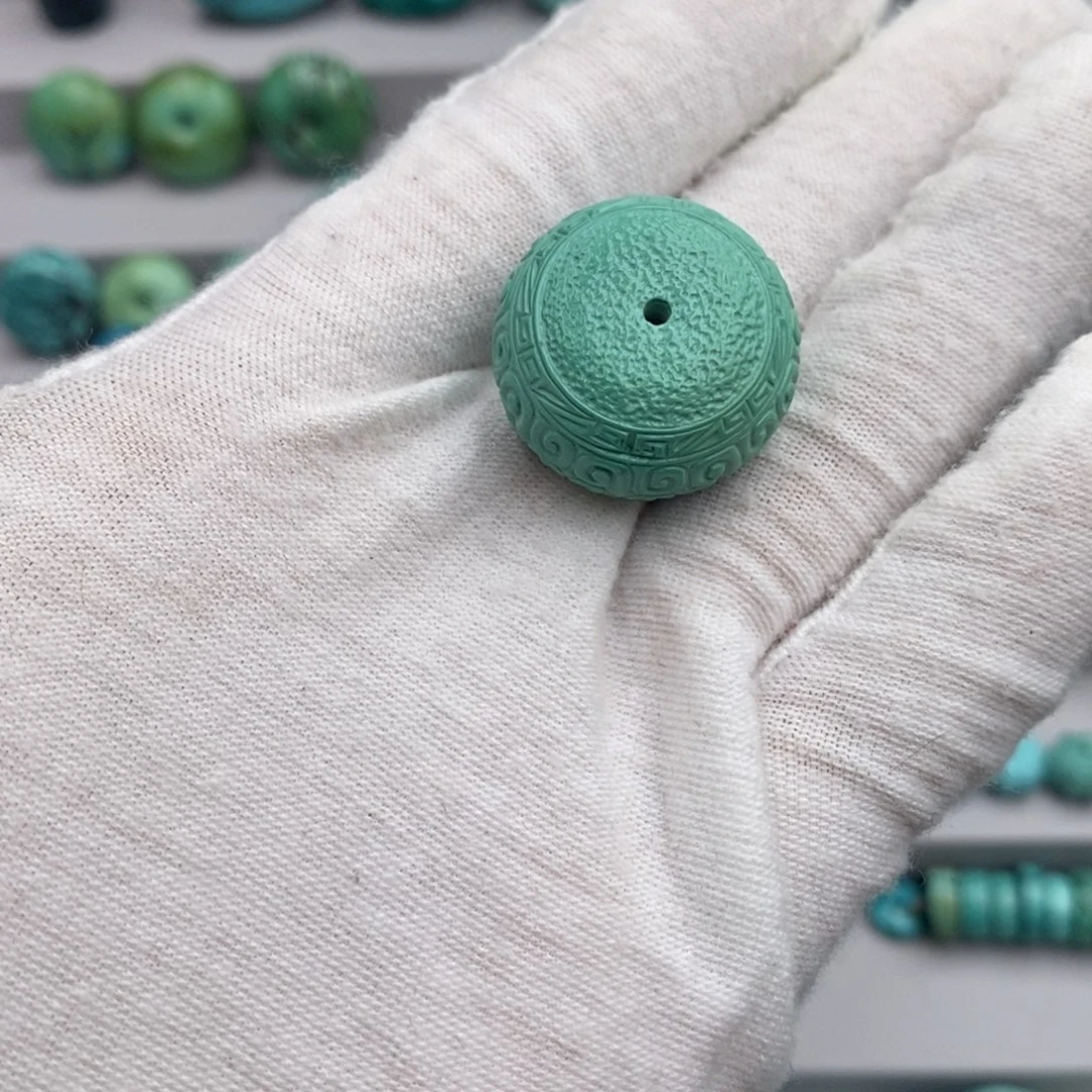 未镶嵌绿松石回纹墩子