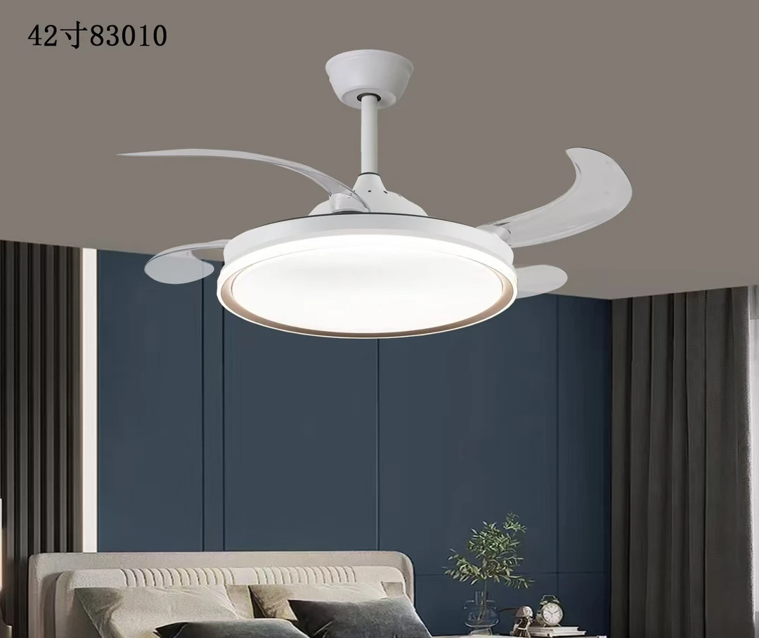 （金丽阳光）鱼肚白 低压光源隐形风扇灯家用书房圆形餐厅大气简约