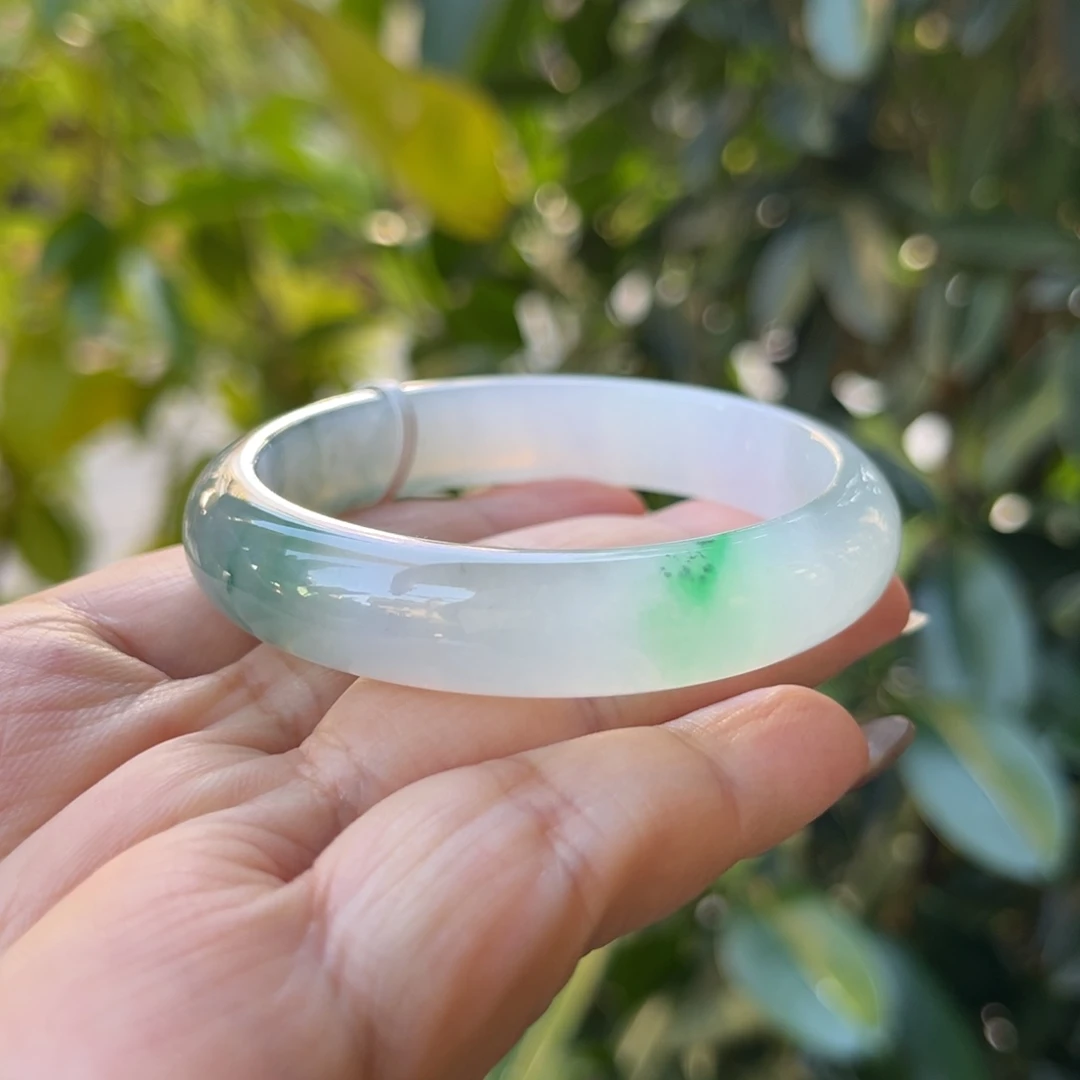 翡翠未镶嵌手镯56.5贵妃