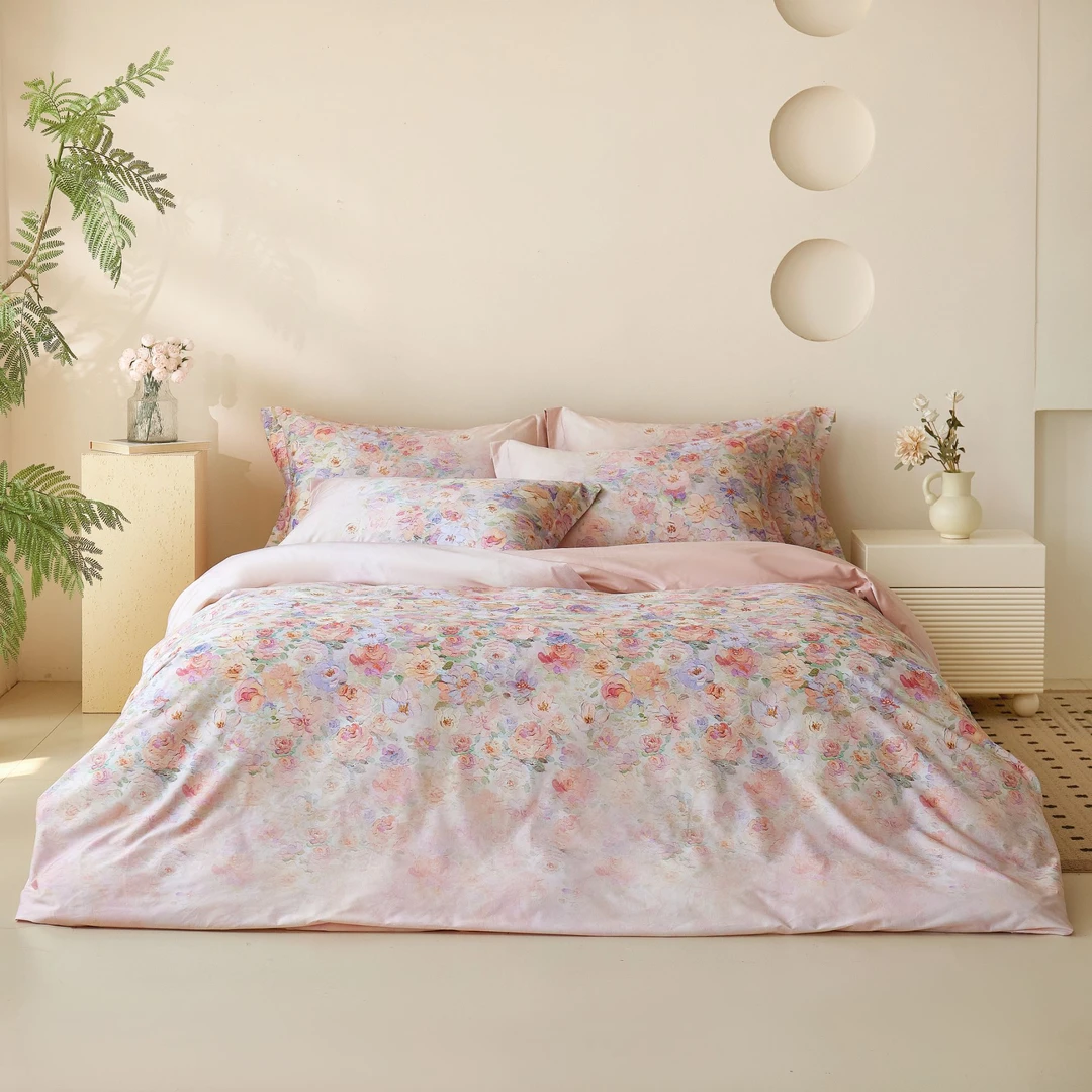 X·home【莫里斯花园】轻奢时尚-50长绒棉四件套