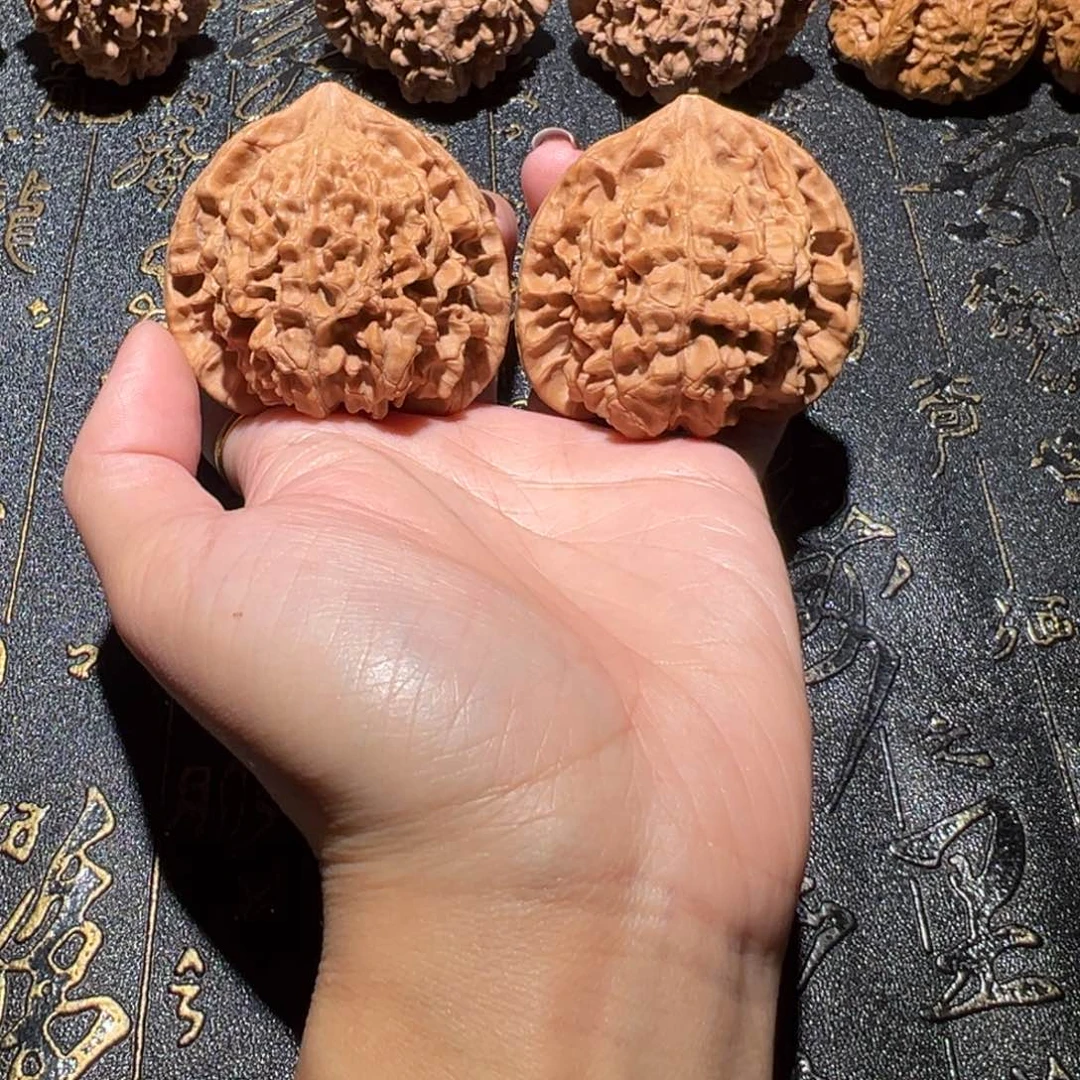 吊坠文玩核桃官帽52手把件98