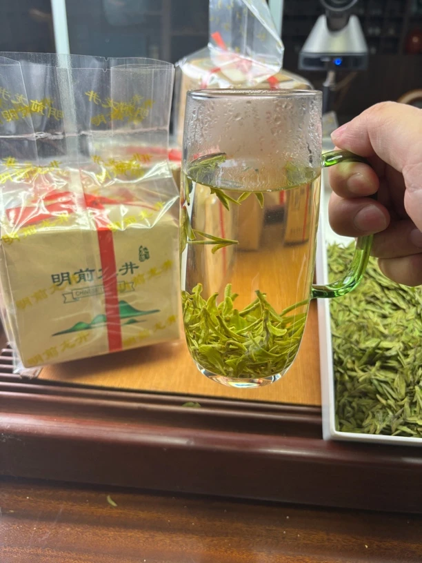 2025新茶头采杭州明前龙井钱塘龙井豆香龙井43散装称重一芽一两叶