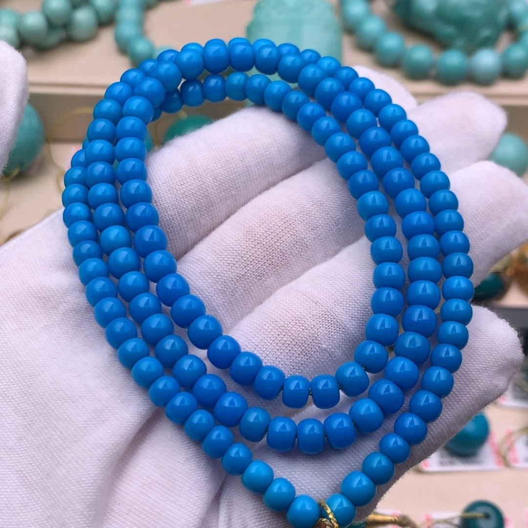 绿松石18K金镶嵌珠宝奇石