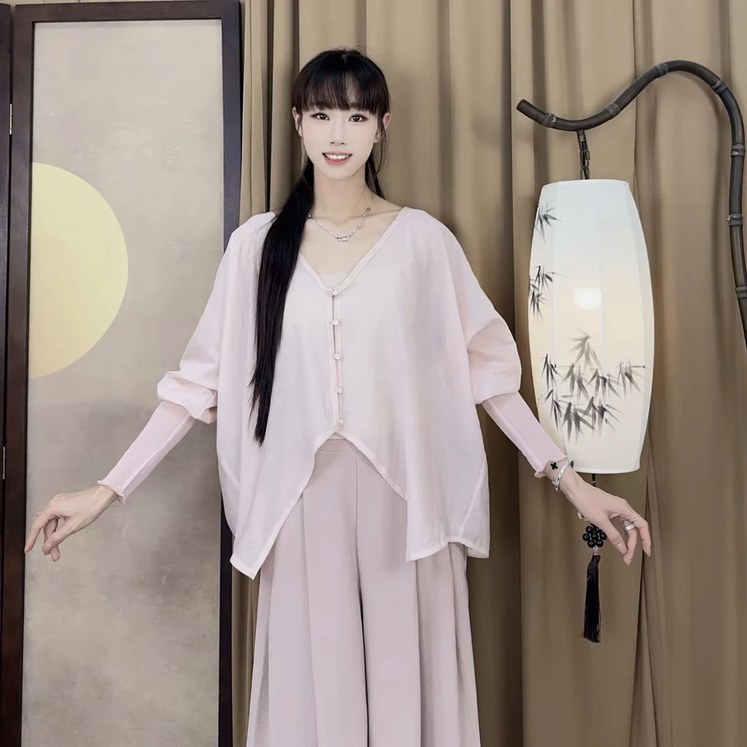 A08风禾夏季飘逸舞服上衣练功服开衫古典舞现代舞拉丁瑜伽现代