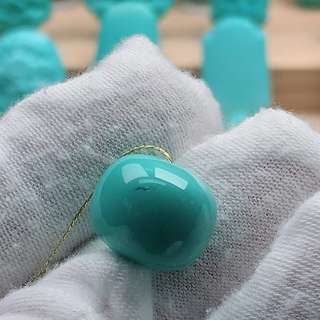 绿松石未镶嵌老型珠