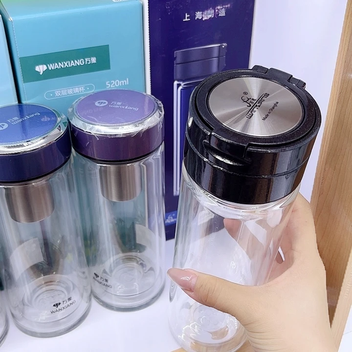 万象品牌双层玻璃杯V814-490