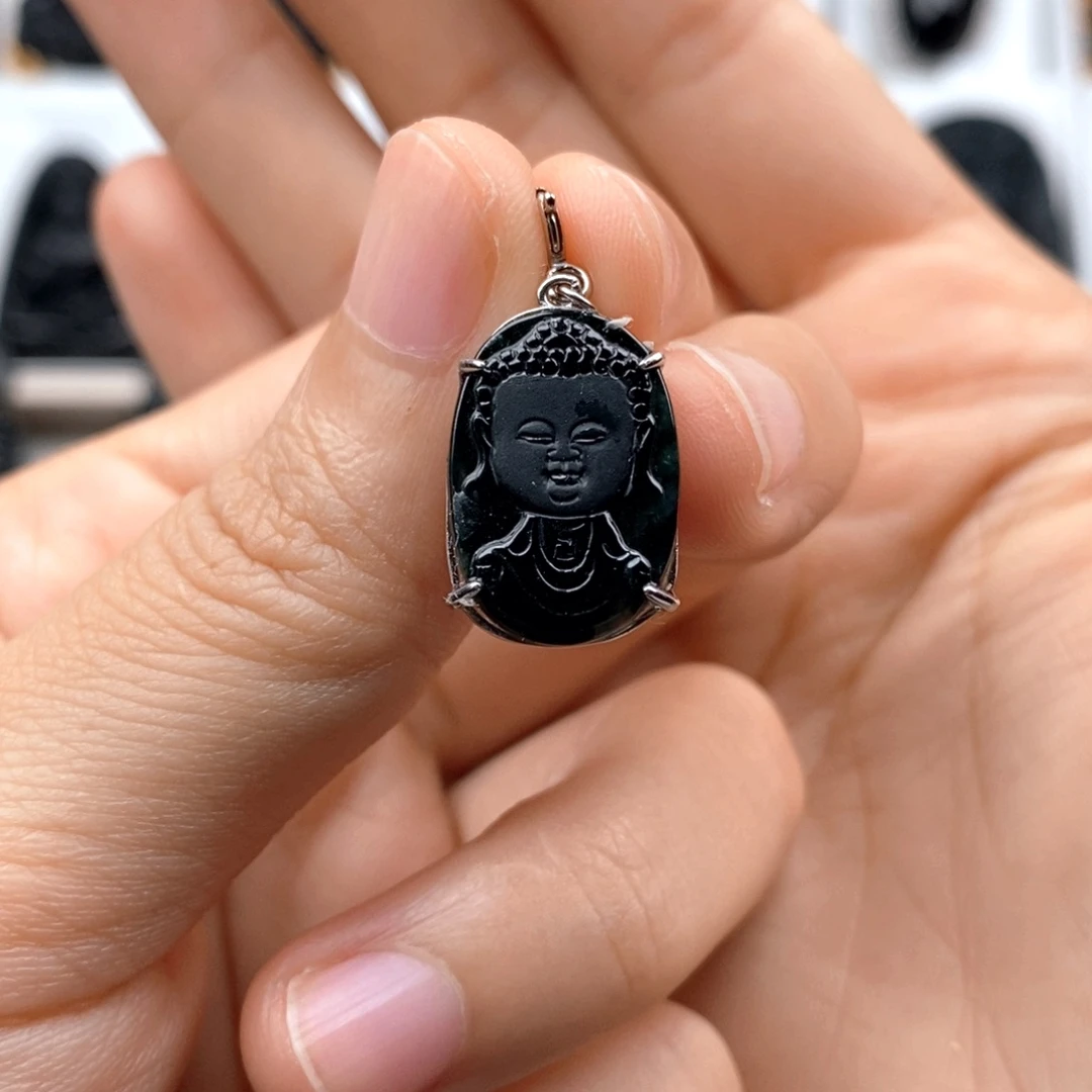 颈饰未镶嵌翡翠宝宝佛