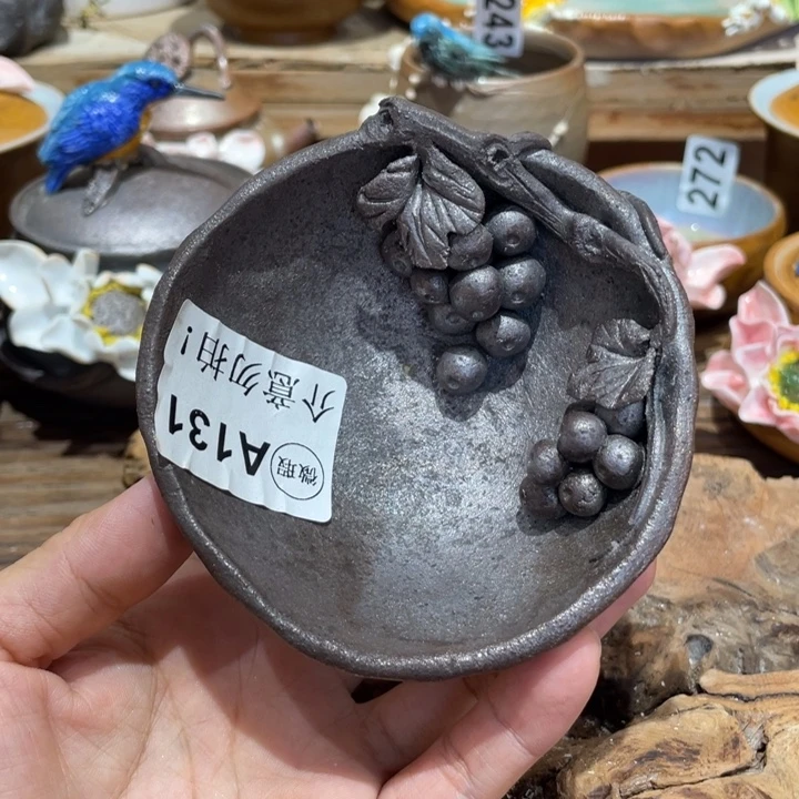 手工制作陶瓷茶具茶杯青蛙