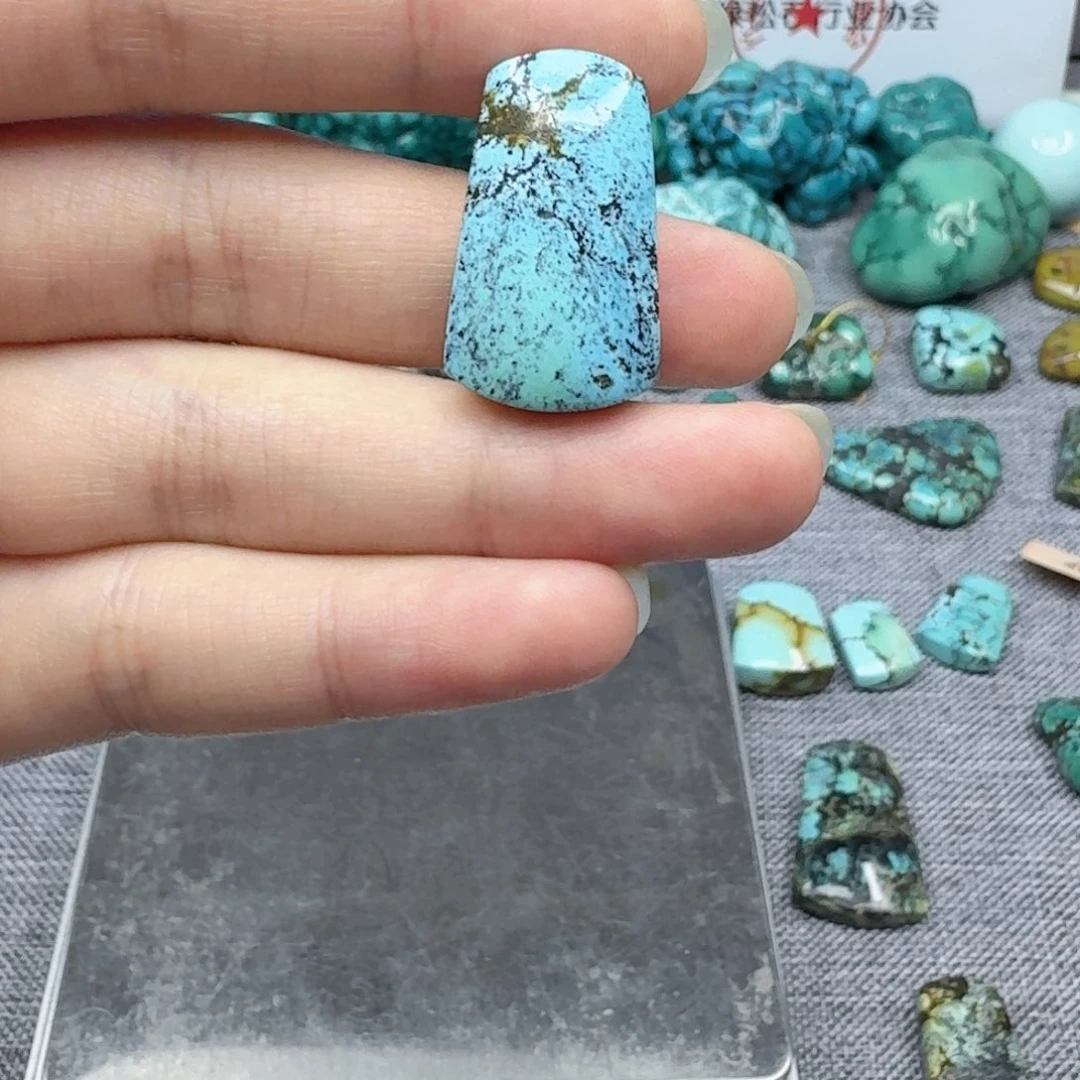 未镶嵌绿松石随型风**静