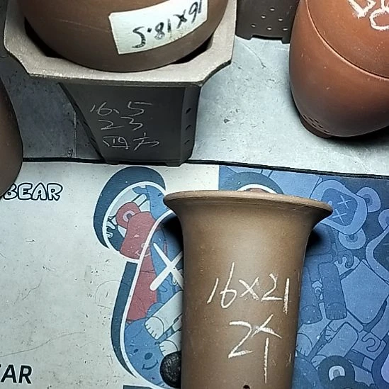 小号兰花紫泥两个