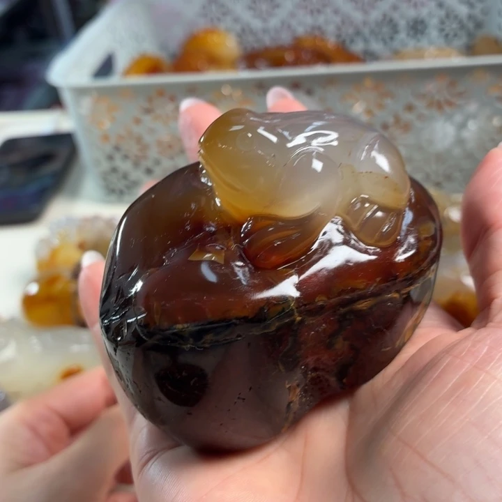 玛瑙/玉髓未镶嵌吊坠(不含链)