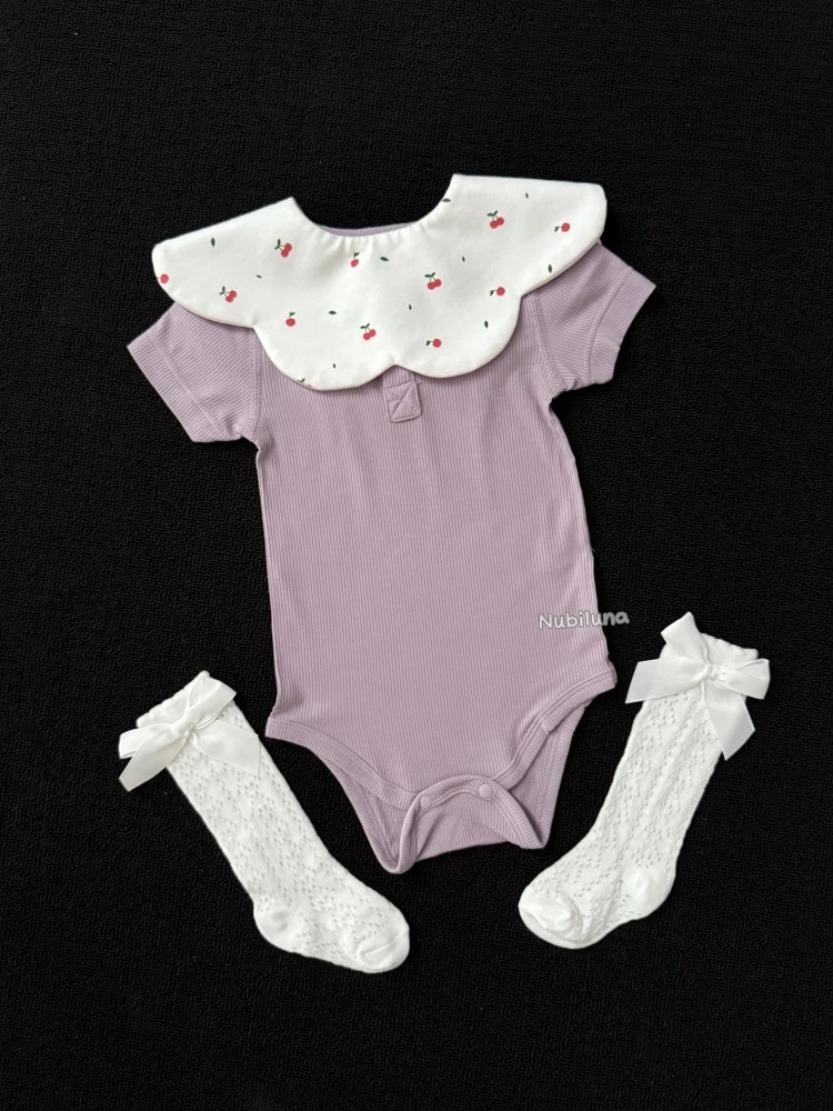 达人专属|Nubiluna兰精莫代尔A类通体无骨新生儿夏季包屁衣哈衣