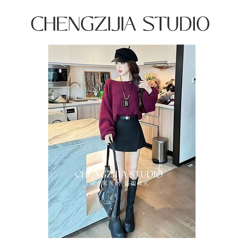 【裴诗婷】MY0600慵懒风宽松毛衣08