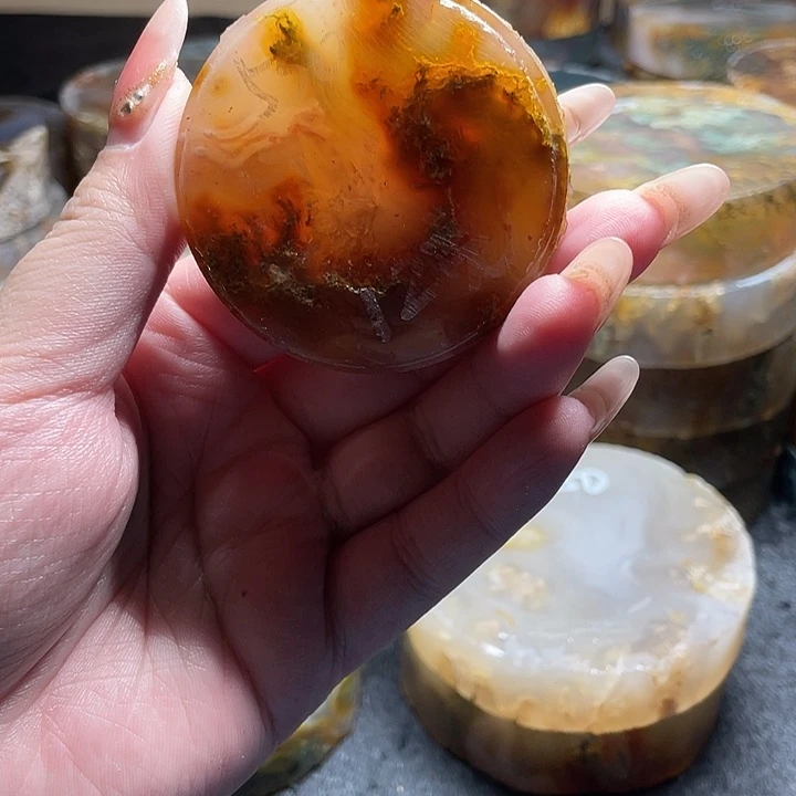 双***师定制玛瑙私人定制玛瑙圆牌