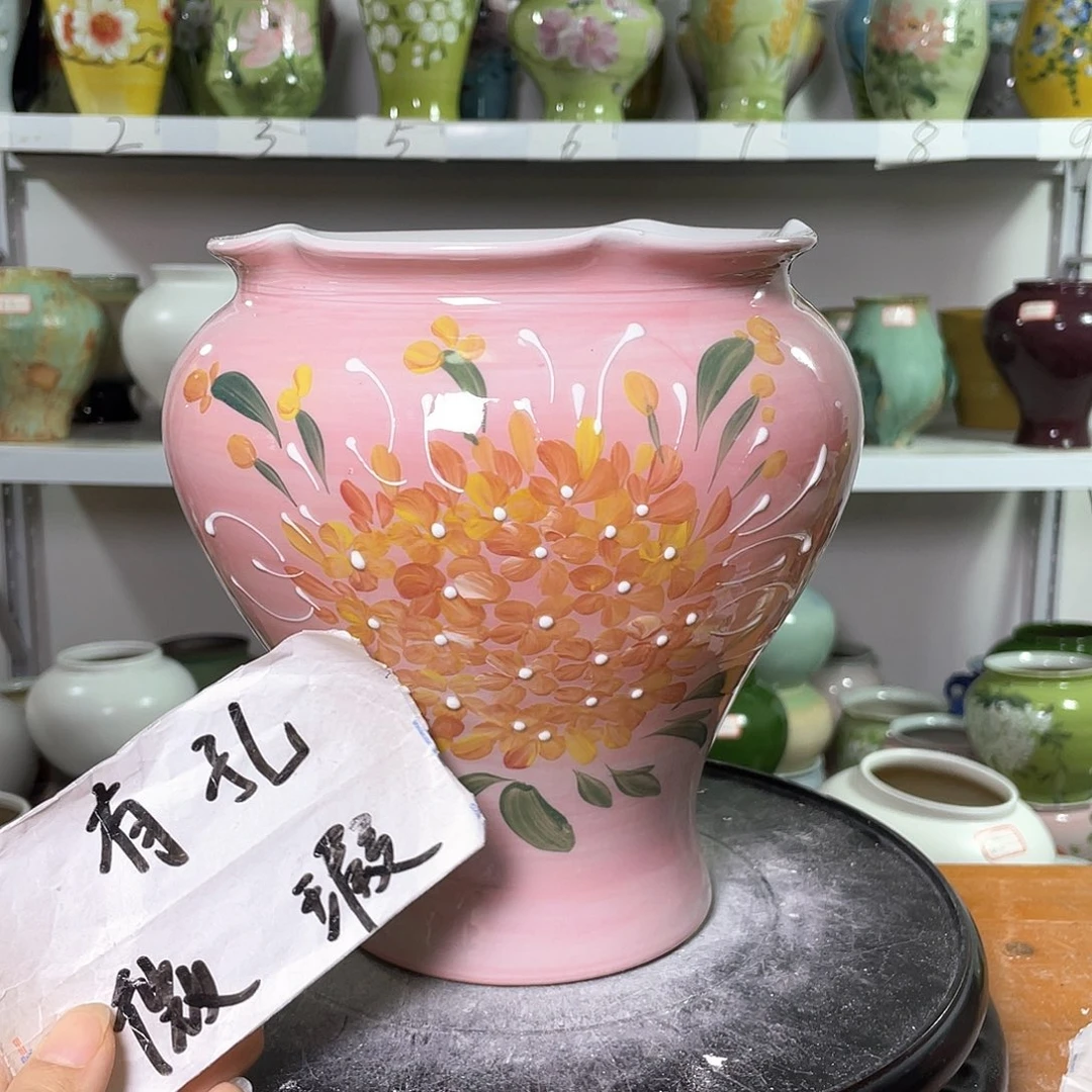 景德镇陶瓷花盆花器微瑕369