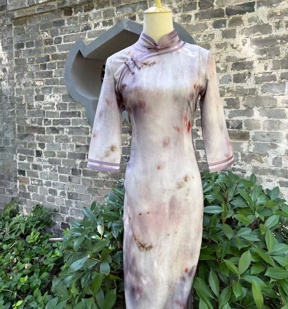 【梦染】2025年夏季新款复古百搭优雅大方日常旗袍