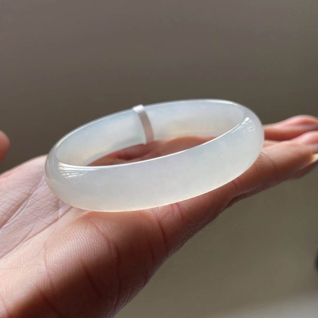 翡翠未镶嵌手镯52.7圈贵妃镯三天鉴赏期