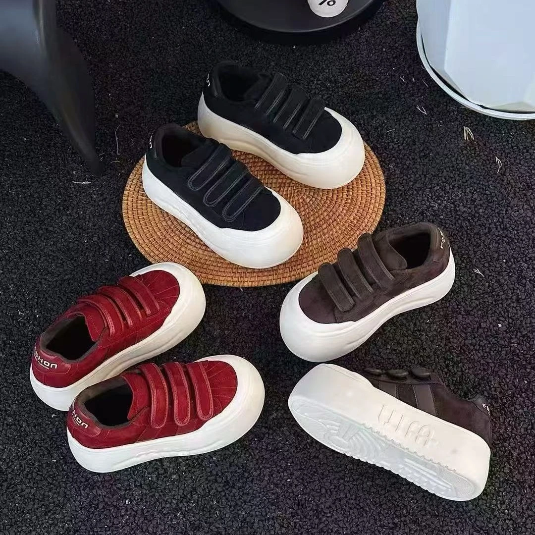 （小郗）百搭魔术贴休闲时尚粘胶鞋休闲厚底鞋休闲鞋