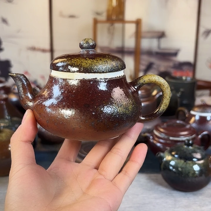 壶柴烧紫砂壶君德