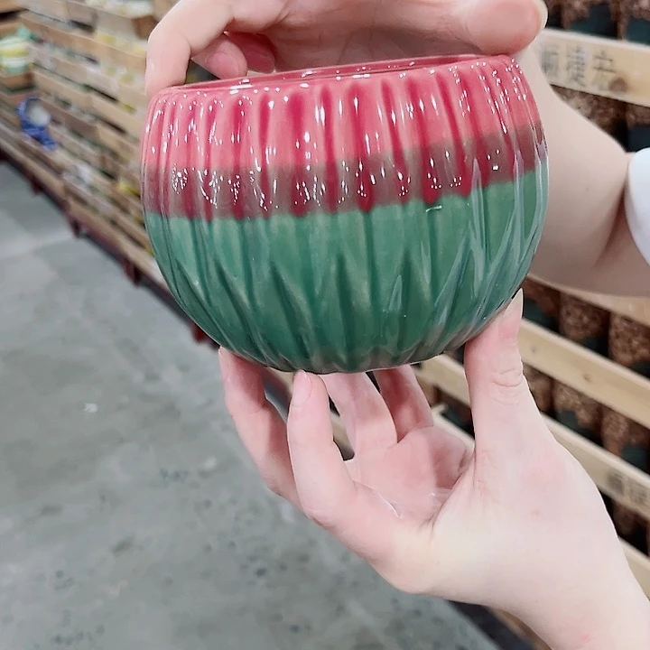 有孔.凑单10元陶瓷花盆发货！