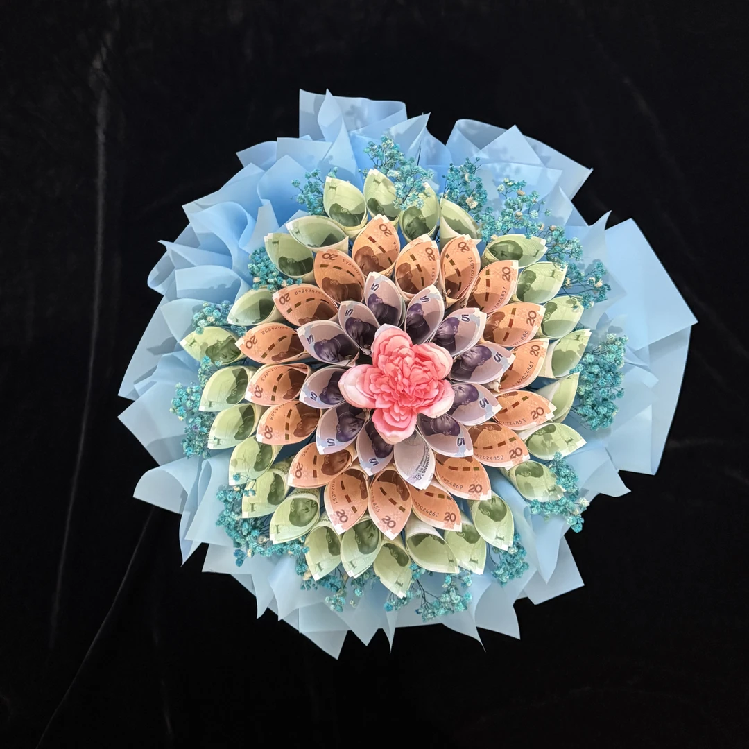 真钞手作|手工钱花束  把“财富浪漫”全给你