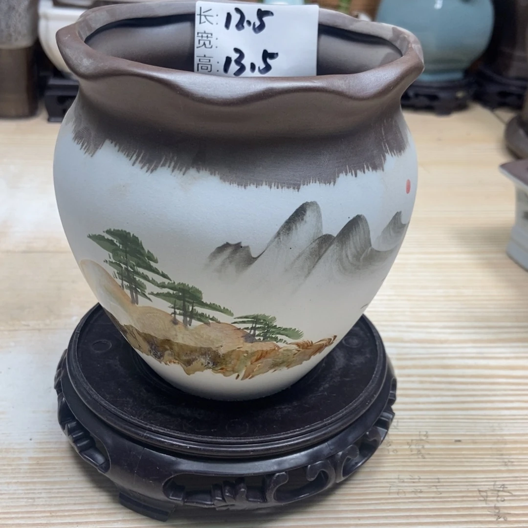 瓷片陶瓷花盆陶瓷艺术