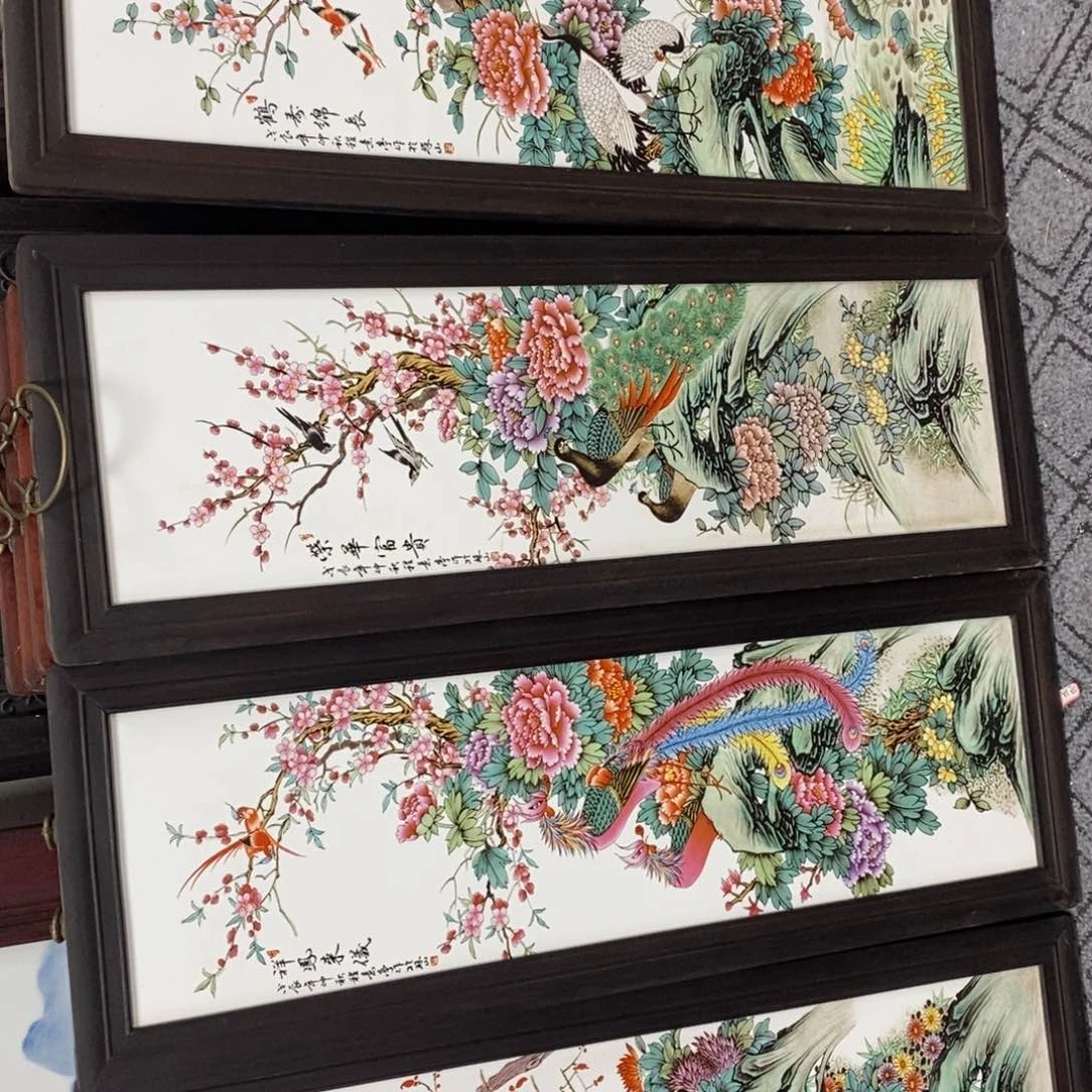 瓷片80*28厘米景德镇瓷板画柴窑烧制