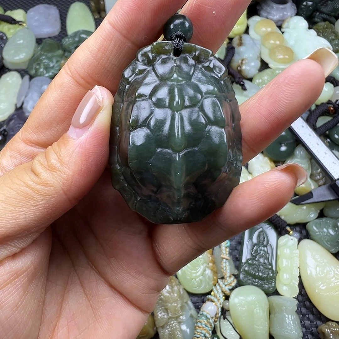 和田玉未镶嵌颈饰漏，不退不换卡45