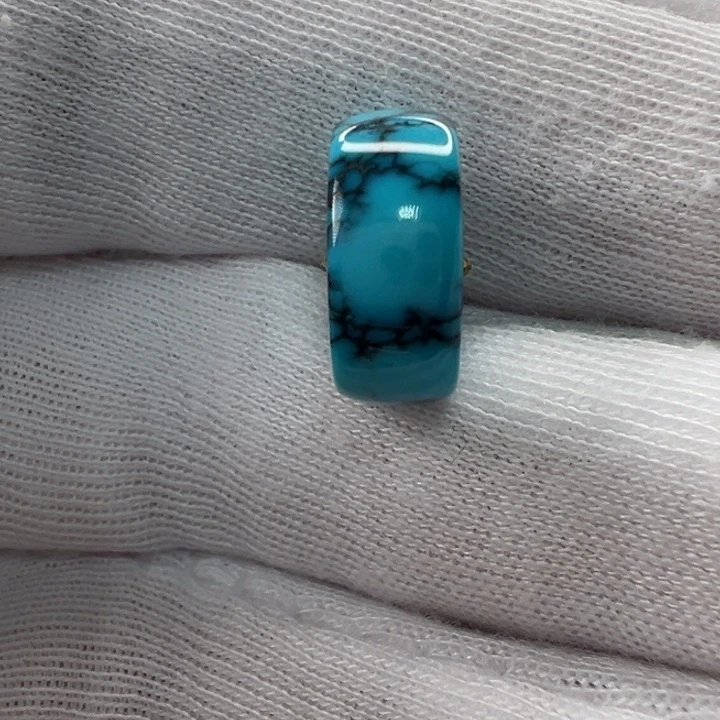 绿松石未镶嵌直切珠13.9