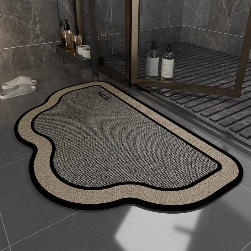卫生间地垫浴室防滑吸水厕所门口踩脚垫速干洗手间专用地毯硅藻泥