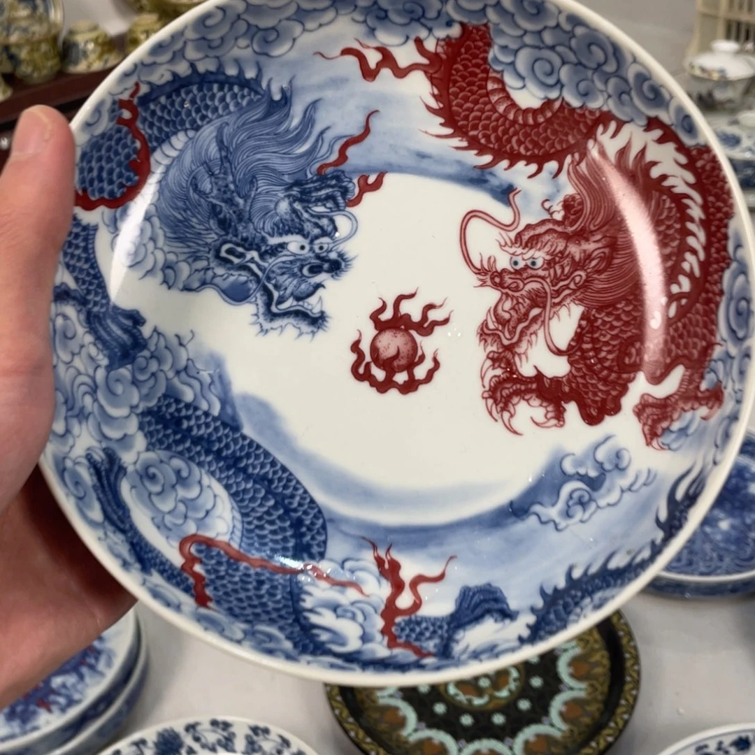 陶摆件景德镇双龙壶承jj