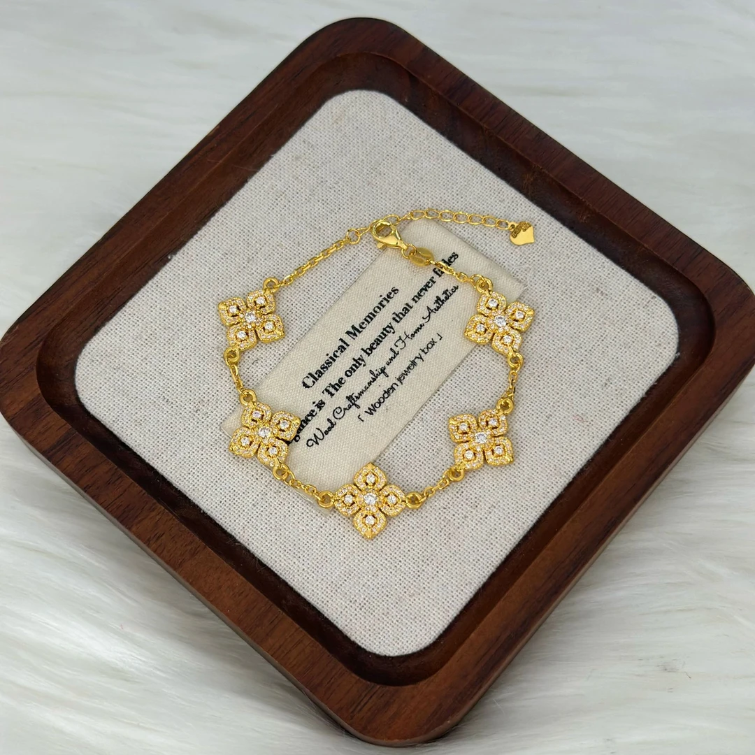 999足金5G工艺黄金十字金刚手链