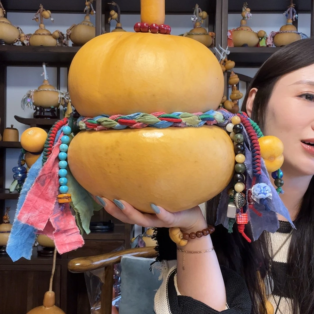 威***e微瑕大号钱袋子葫芦摆件