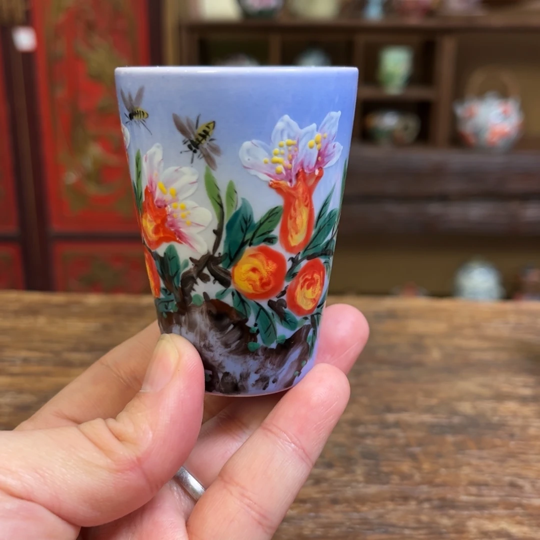 柴烧手工手绘陶瓷