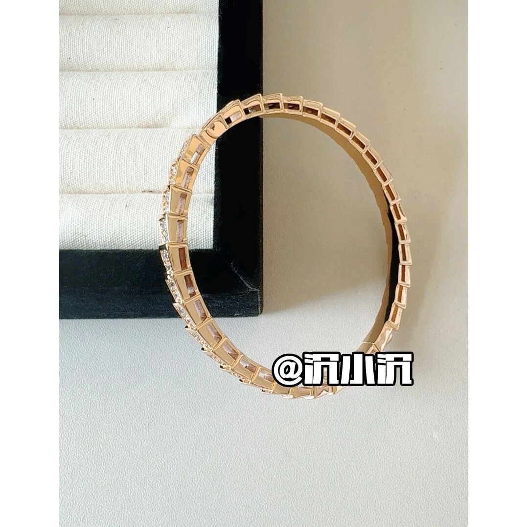 铜合金手链 【满镶蛇镯】高版本气质百搭时尚手镯B12