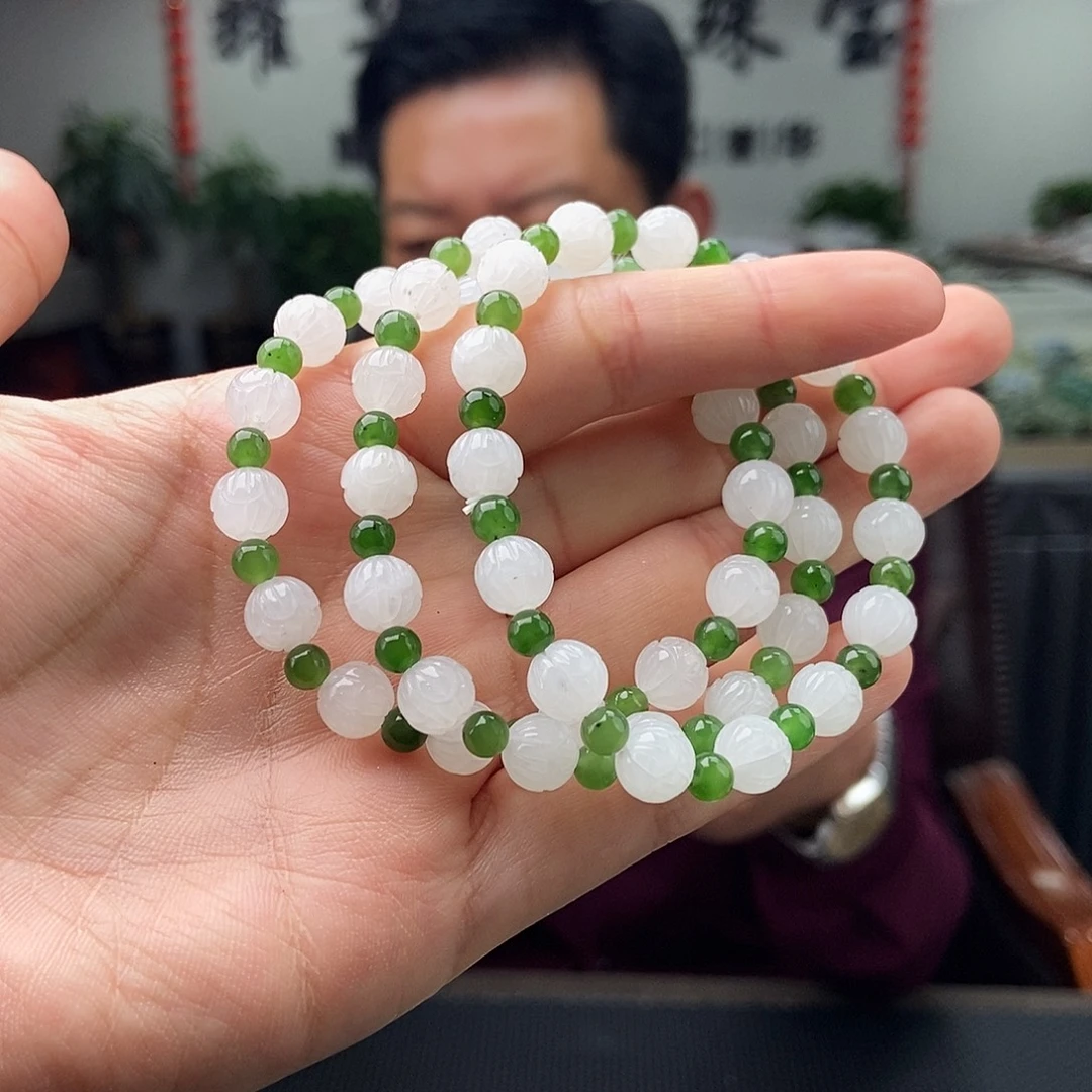 和田玉未镶嵌颈饰手串 颜色多样性发拍一发一